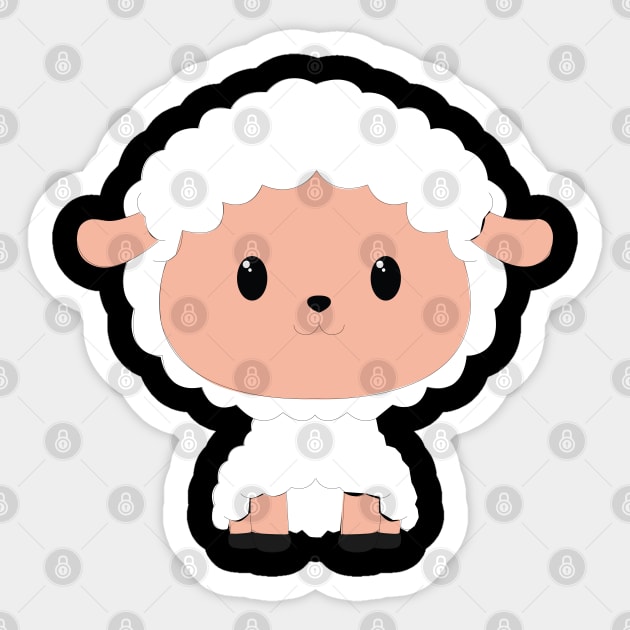 Adorable little sheep Sticker by SeriousMustache